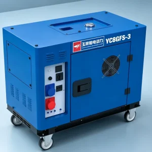 Portable Silent Diesel Generator 8KW for Home Backup 9KW Max Electric Start Diesel Genset with AVR 25L Large Tank 230V 400V 50Hz