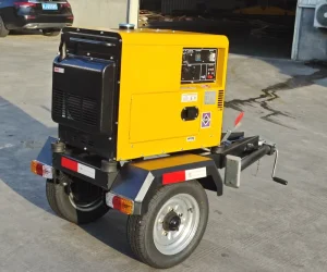Portable Silent Trailer Diesel Generator Set 3Kw 5Kw 6Kw 7Kw 8Kw 10Kw 12Kw 15Kw