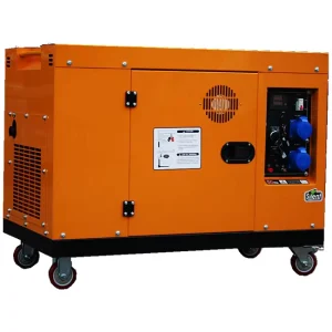 Portable Silent Type Diesel Power Generator with Sound Insulated Canopies Single Phase 50/60Hz 8kW 8kVA ATS Remote Control 220V
