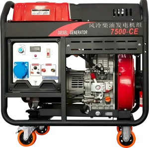 Portable Super Open Frame Diesel Generator for Engine 95% Efficiency Remote Control 50Hz 1Phase AC Output Mobile Trailer