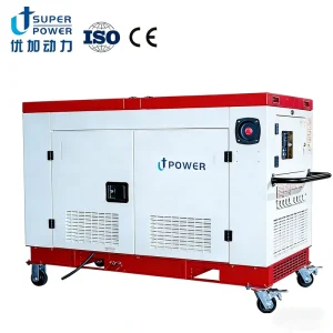 Portable Three Phase Super Silent Diesel Generator Set 5-15kVA Auto Start ATS Standby 50/60Hz CE Certified Home Use