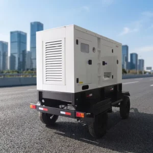 Portable Trailer Diesel Generator 20kVA 500kVA Super Silent Soundproof Weatherproof Mobile Genset for Outdoor Power