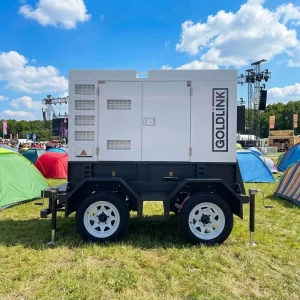 Power New Design 125KVA 100KW Mobile Type Diesel Generator Water Cooling System CE Certified AC Single Phase