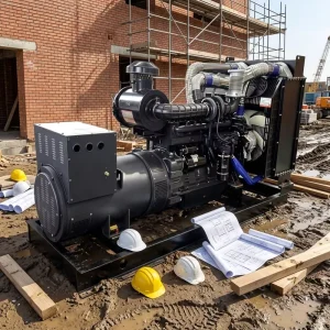 Power Open Diesel Generator Water Cooled 500kw Marine Diesel Genset 1500rpm 3 Phase ATS Low Noise