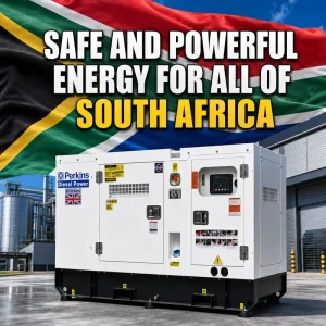 Power Perkins 30kVA 25kW Silent 3 Phase Diesel Generator Water Cooled 50/60Hz 380V DC Remote Start ATS LowNoise