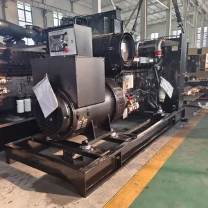 Powered 312.5kVA 250kW 380V 50 60Hz Super Silent Stamford Open Frame Canopy Type Water Cooled Diesel Generator
