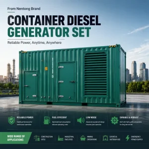 Powered Containerized Diesel Genset 700kW 800kW 900kW 1000kW Soundproof Container Emergency Power Station