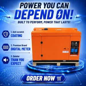 Powerful 10KVA Generator Brushless 5KW 8KW 8KVA 10KW 12KW 15KW 20KW 25KW 30KW 40KW 50KW Diesel Generators for Home Food Trailers