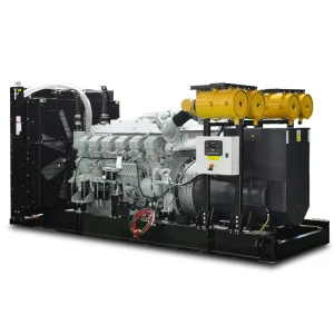 Prime 1000kw Diesel Power Plant Powered by Mitsubishi Engine S12R PTA C Silent Open Type