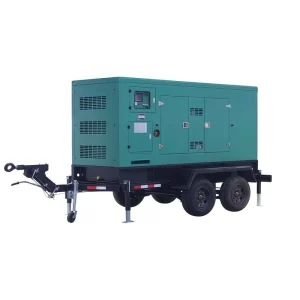 Prime Power 100kw 200kw 300kw Silent 3 Phase Mobile Cummins Engine Silent Generator with Trailerfor Industrial Use