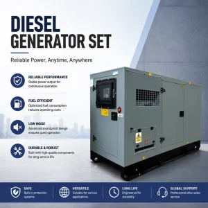 Prime Power 80kw 100kva Silent Open Frame Diesel Generator 50Hz Electric Start Water Cooled