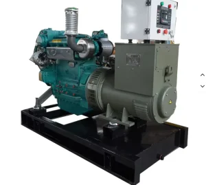 Prime Power Water Cooled Marine Diesel Generator Set 50KW-200KW 1800 RPM 60Hz Single DC 200A Model 220V/380V