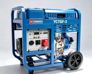 Professional 7kW Silent Open Frame Diesel Generator Set Yuchai Single Three Phase 230V 400V Portable 50/60Hz YC7GF-3