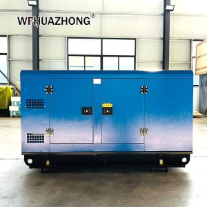 Professional Three phase Soundproof Ricardo Silent Diesel Generator Set 30kW 32kW ATS Smart Digital Controller Hospital Backup