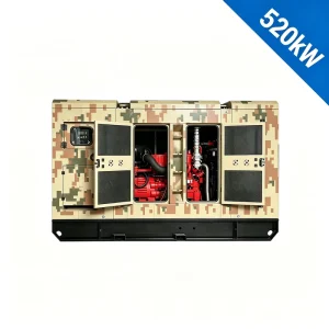 Pure Copper 520kW 650kVA Auto Start ATS Super Silent Diesel Generator Set for Construction Site