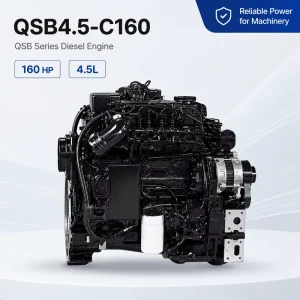 QSB4.5-C160 160HP Turbocharged Diesel Engine for Heavy Duty Equipment