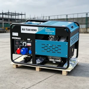 RTH 12KW 15KVA Portable Diesel Generator Low Fuel Consumption Quality Assurance High Power Green Energy Open Rack 100% Copper