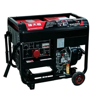 RTH 7KW/8.75KVA Portable Diesel Generator Low Fuel Consumption High Power Green Energy Open Rack EF8000TE 190FD Auto Start ATS