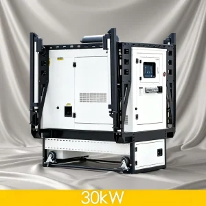 Reliable Emergency Power 30kW 37.5kVA Powered by YuChai Water Cooled Silent Design Self unloading Container Diesel Generator Set