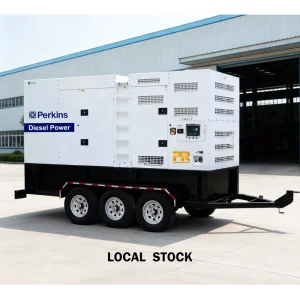 Reliable Silent Diesel Generator 20 kw With Electro Galvanised Enclosure and Mobile Trailer