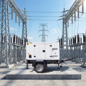 Reliable and Silent Diesel Generator 20 KW with Electro Galvanised Enclosure and Mobile Trailer