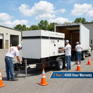 Rental Diesel Generator 80kva with Skid Mounted Industrial Grade Silencer Auto Start for Industrial Use Parallel Option