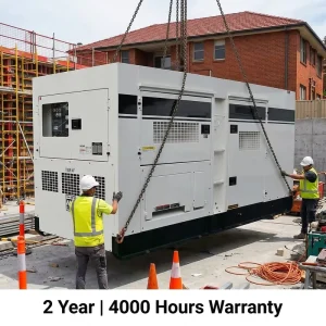 Rental Silent Diesel Generator 27 KVA 600V 50 60Hz ISO9001 CE Certified Brushless AVR Remote Monitoring Portable Design