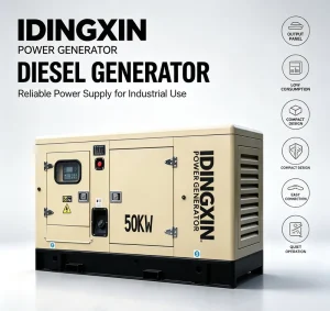 Ricardo 50kW 62.5kVA Soundproof Standby Silent Diesel Generator for Commercial Use