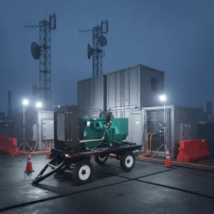 Ricardo Isuzuz Silent Diesel Trailer with Wheels 12kw 20kw 30kw 50kw 60kw 80kw 25kva 50kva Diesel Generators Set for Sale