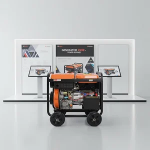 S6500DE Outdoor Industrial Portable Diesel Generator Set Air Cooled Open Frame 24V 12V DC Electric Start 50/60Hz