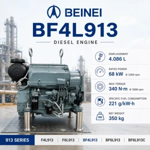 SCDC 913 Series BF4L913 Industrial Diesel Engine 4.086L Air Cooled Turbocharged Power Unit for Mining Equipment and Gensets