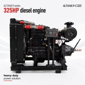 SCDC Cumins 325hp 242kW 2200rpm 6LTAA8.9 C325 Water Cooled Diesel Engine Assy Stationary for Heavy duty Construction Machinery
