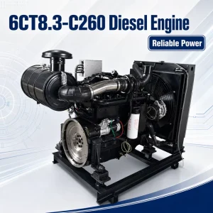 SCDC Cums 6CTA8.3 C260 8.3L 260HP Heavy Duty Diesel Engine for Excavator Road Roller Loader and Industrial Equipment