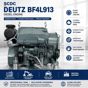 SCDC Deutz BF4L913 Turbocharged Diesel Engine 78kW Reliable Power Unit for Generator Set Industrial Application