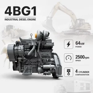 SCDC ISU 4BG1 Industrial Diesel Small Engine NaturallyAspirated OHV Motor for Excavator Construction Machinery and Generator Set