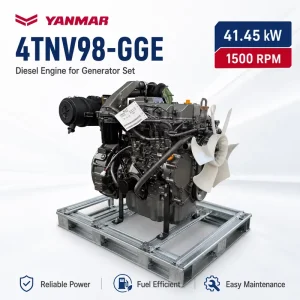 SCDC YANMAR 4TNV98T-GGE Diesel Engine 54HP 4Cylinder Industrial Machinery Diesel Engine for Generator Set Construction Equipment