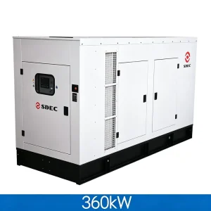 SDEC Series 360kW 450kVA ATS Pure Copper Alternator for Data Center Soundproof Silent Type Diesel Generator