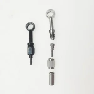 SS304 Stainless Steel Brake Fittings Hydraulic Brake Line Connectors for Auto Motorcycle 4 Pcs Kit Set