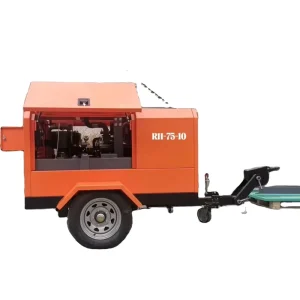 Screw Oil Free Air Cooled Ultra Quiet Silent Portable Industrial Air Compressor with Engine for Sale