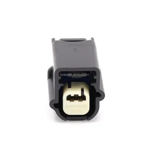 Sealed Unsealed Connector 2 Pin Black Auto Headlight Wire Harness Connector with Terminals 34975 2500