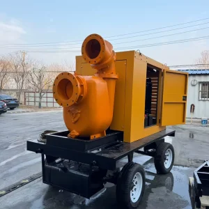 Self-priming Water Cooled Diesel Engine Generator Trailer High-flow Portable Pump Unit 3 Phase Low Noise 24V DC Start OEM ATS
