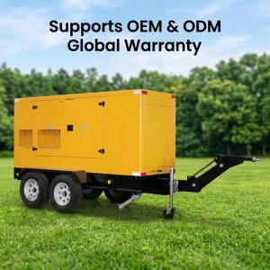 Shandong Comler 40kW/50kW 3 Phase Water Cooled Diesel Generator with ATS 100% Copper Alternator Mobile Trailer