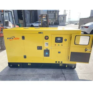 Silent 3 Phase Diesel Generator with 12KW to 40KW Range Open Frame Remote Start 60Hz Frequency 240V 480V Options ATS