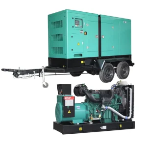 Silent 30kva 30kw 50kw Trailer Mounted Diesel Generator 100kva 120kw