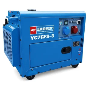 Silent 6.5kw Diesel Generator 7.5kW Max Single Three Phase Equal Power Portable Soundproof Emergency Power Generator