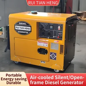 Silent Air Cooled Diesel Generator Sets 3 6 7 8 10 12 15 20 22KW KVA Factory Direct Sales Home Use Portable Quality Guaranteed