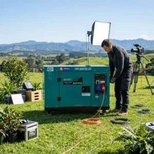 Silent Air Cooled Diesel Power Generator ATS Automatic Transfer 12V Battery Electric Start 220V Household Emergency Genset
