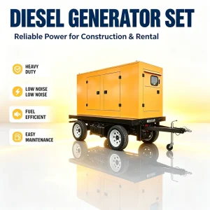 Silent Canopy Industrial Equipment for Mining Construction Emergency Backup 3 Phase Diesel Power Generator
