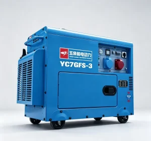 Silent Diesel Electric Generator 6.5kW Backup Portable 7.5kW Max Electric Start Genset AVR 25L Tank 230V 400V 50Hz 1800 RPM