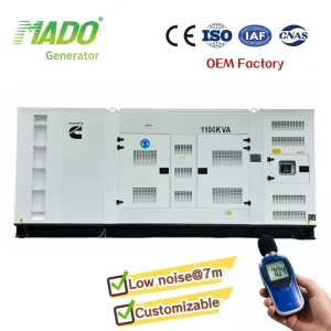 Silent Diesel Generator 1000kva 2000kva 1mw 2mw Emergency for KTA50 G9 ATS Network Station